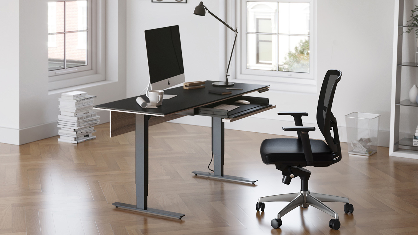 Ergonomic height adjustable desk