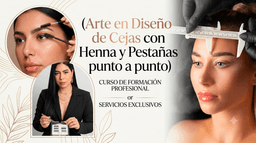 Portada oficial del curso Curso de Diseño de Cejas con Henna y Pestañas Punto a Punto Premium, de Rainielis Torrealba