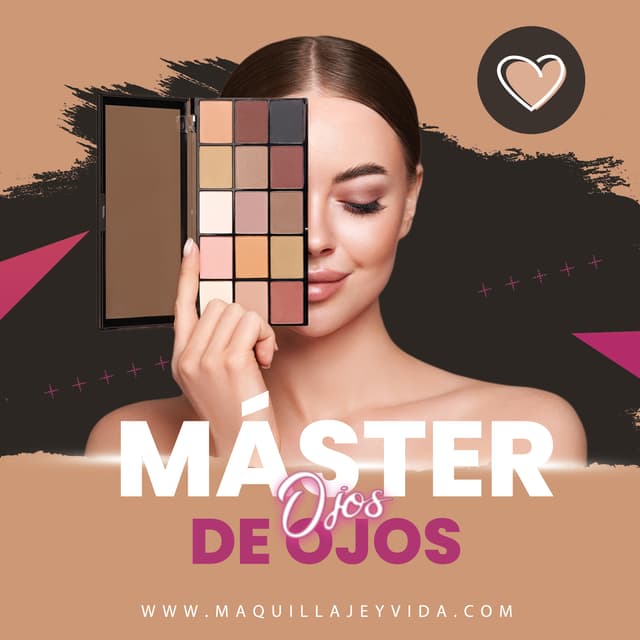 Portada del curso Máster de Ojos: perfeccionamiento en maquillaje de ojos, de Maleja Castro (Maquillaje y Vida)
