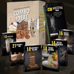 Portada oficial del curso Combo Ideal: +230 Recetas de Postres — Academia Digital "IDEAL"