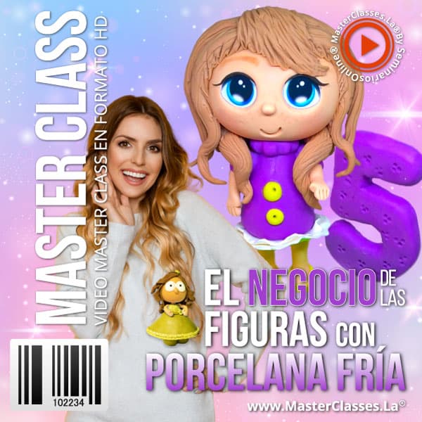Portada oficial del curso El Negocio de las Figuras con Porcelana Fría (MasterClasses.La / Seminarios.Online)