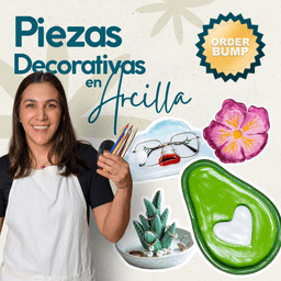 Portada oficial del curso Piezas Decorativas en Arcilla Fría: Paula Borja (Bynzo)