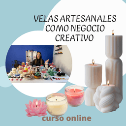 Portada oficial del curso Velas Artesanales como Negocio Creativo — Paola Andrea Herrera Castiblanco