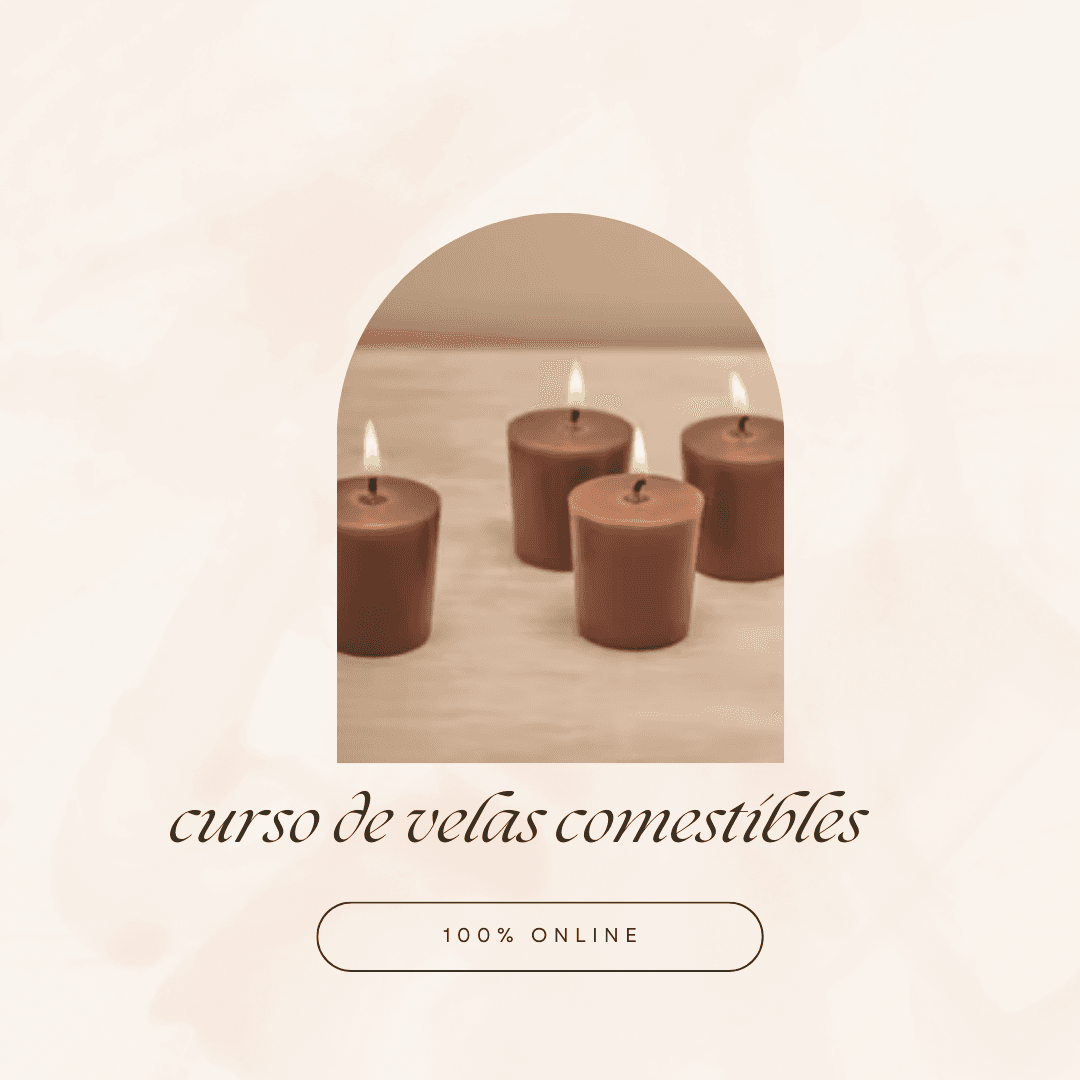 Portada oficial del curso Velas Comestibles como Negocio Creativo — Paola Andrea Herrera Castiblanco