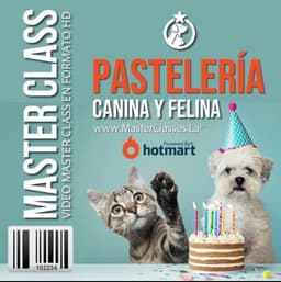Portada oficial del curso Pastelería Canina y Felina: Diana Fonseca (MasterClasses.La / Seminarios.Online)