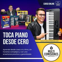 Portada del curso Toca Piano Desde Cero, Nivel 1: Esteban Vargas
