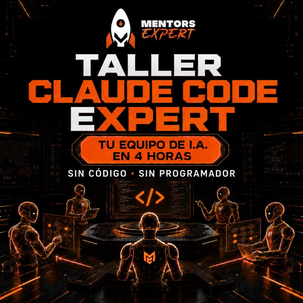 Portada oficial del curso Taller Claude Code Expert, de Ángel Rodríguez con Mentors Expert