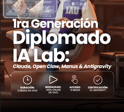 Portada oficial del curso Diplomado IA Lab, de IA University (David Rodríguez Pinto)